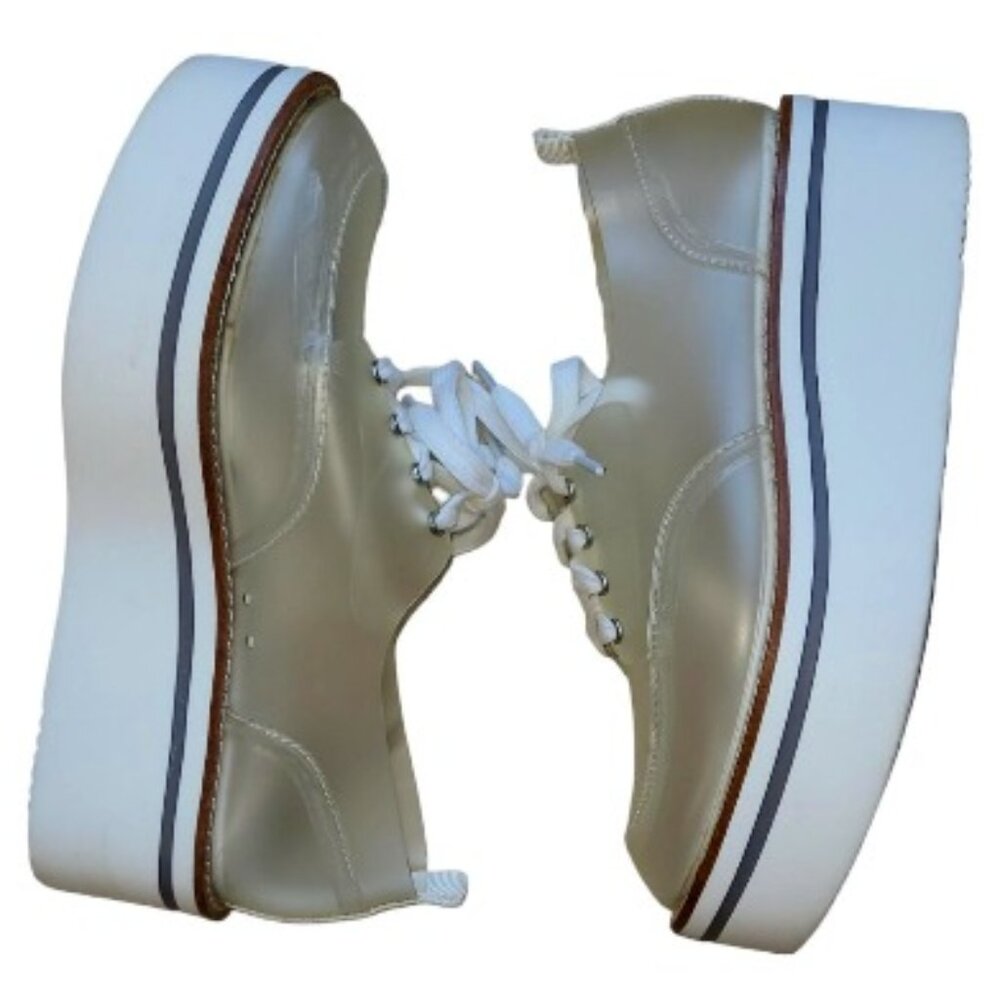 EUC JESSICA SIMPSON clear platform sneaker KICKS shoes (5.5)